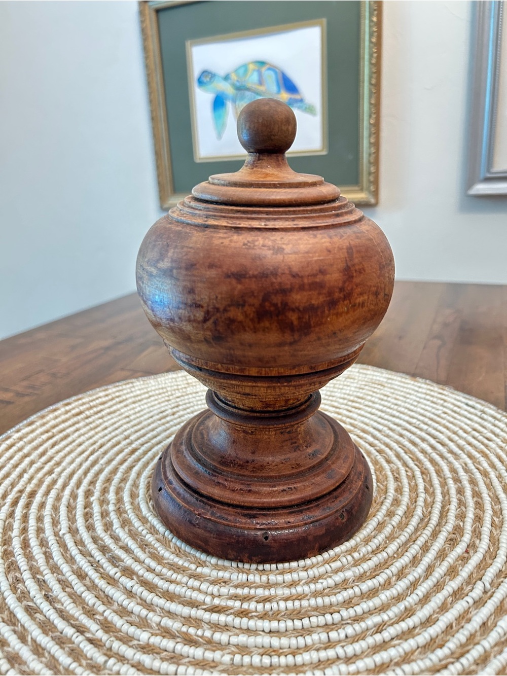 Antique Wooden Staircase Finial